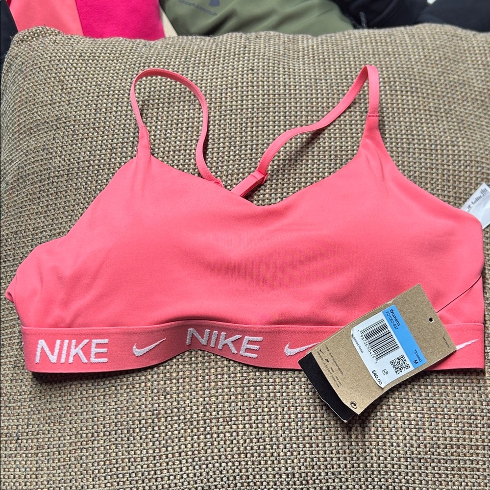 Nike Coral Pink Lightweight Sports Bralette